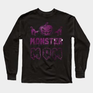 Purple Monster Mom Long Sleeve T-Shirt